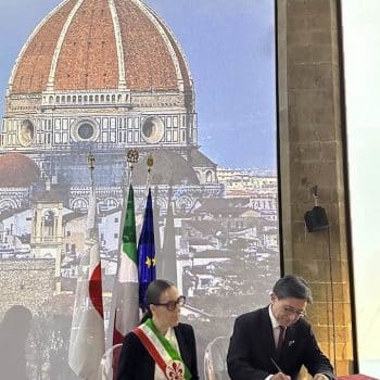 京都とフィレンツェ姉妹都市60周年記念、ベッキオ宮殿